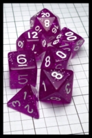 Dice : Dice - Dice Sets - Wiz Dice Purple Sparkle with White - eBay Dec 2016